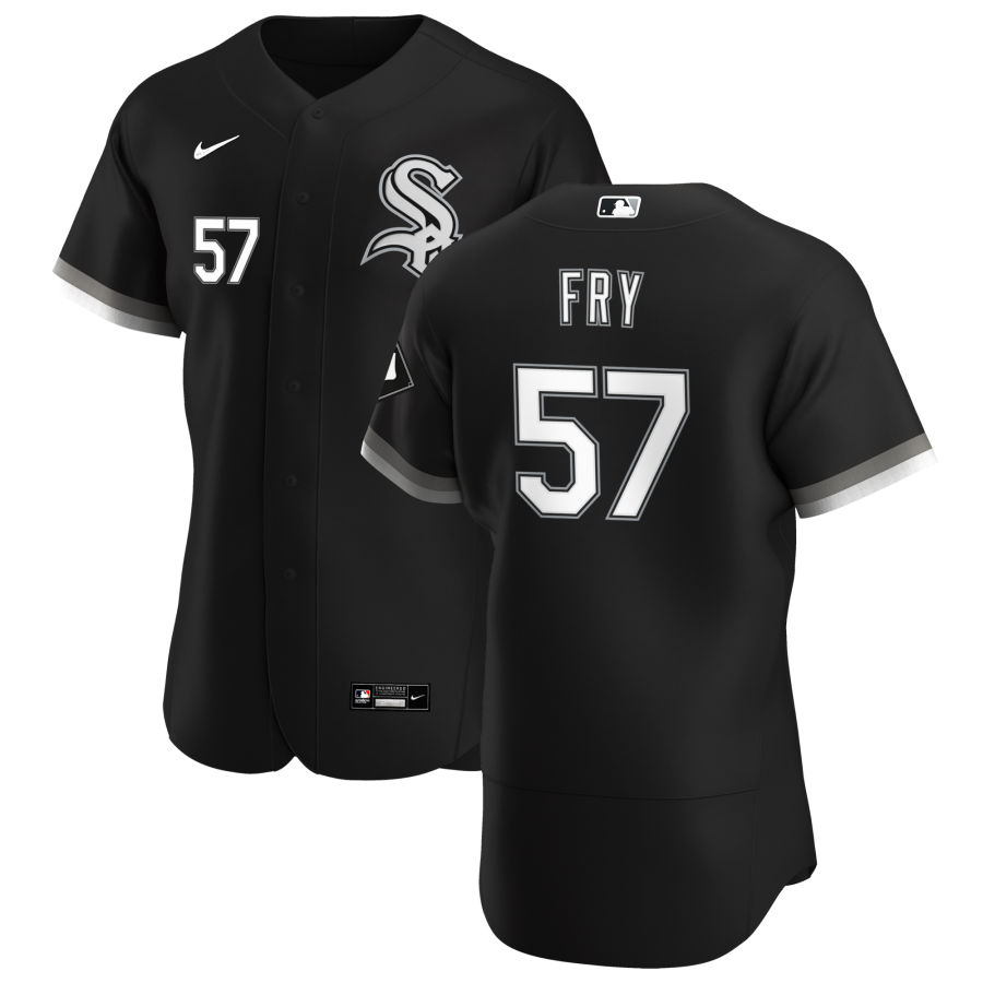 Chicago White Sox #57 Jace Fry Men Nike Black Alternate 2020 Authentic Player MLB Jersey->chicago white sox->MLB Jersey